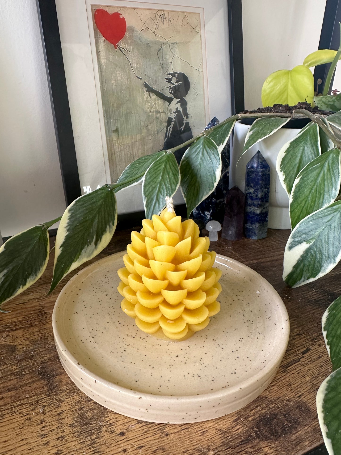 Candle plate, large