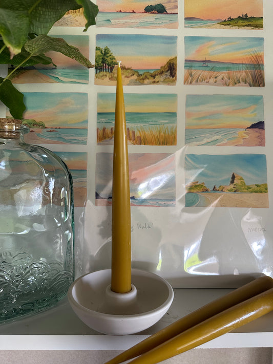 Beeswax taper
