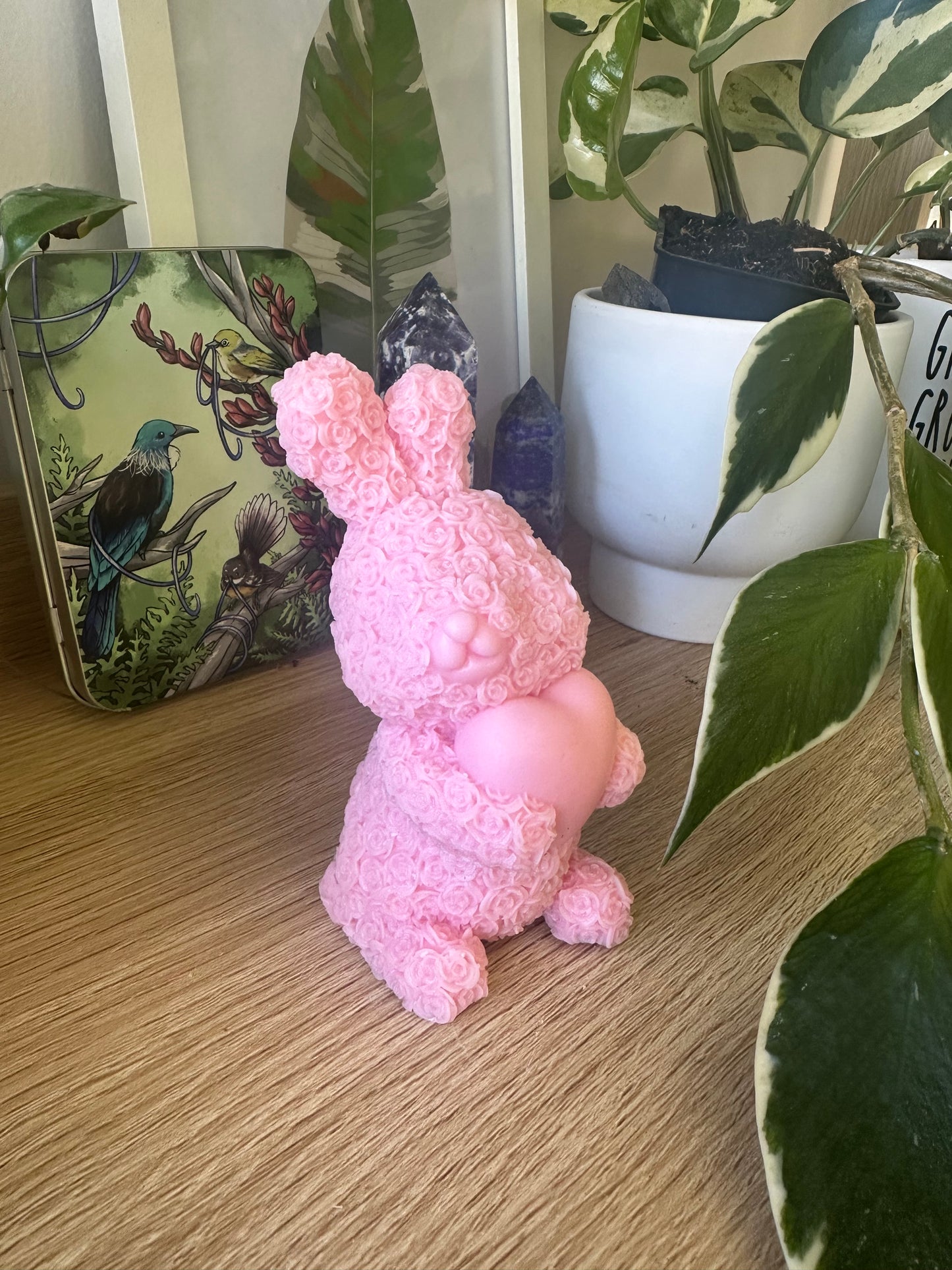 Rose bunny with heart